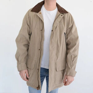 Timberland Weathergear Tan Zip Up Lined Winter Jacket ~Medium
